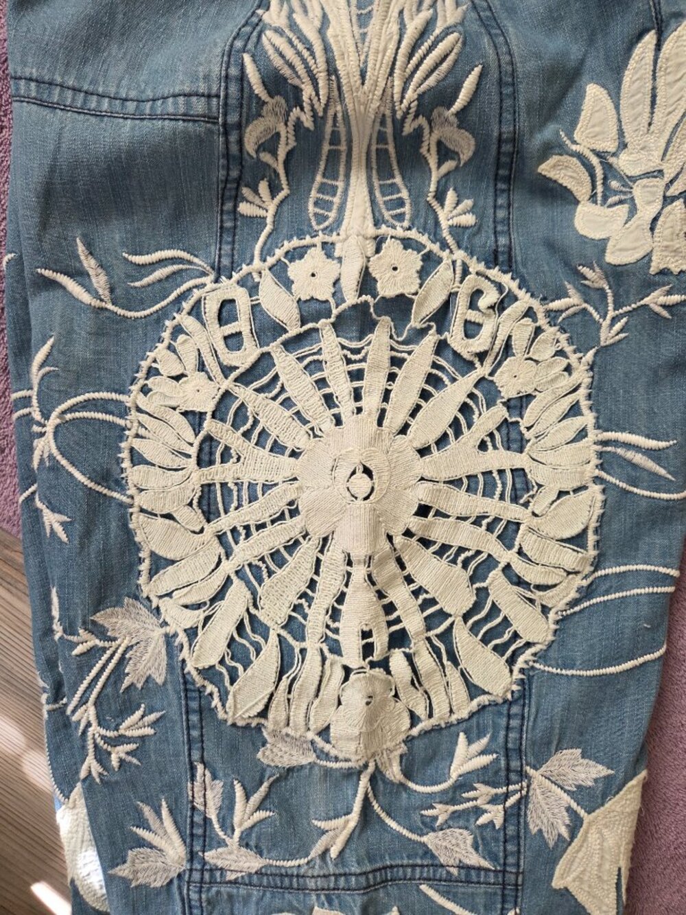 Anthropologie: Barrel Crop Jeans NEW Size: 23 - Picture 4 of 4